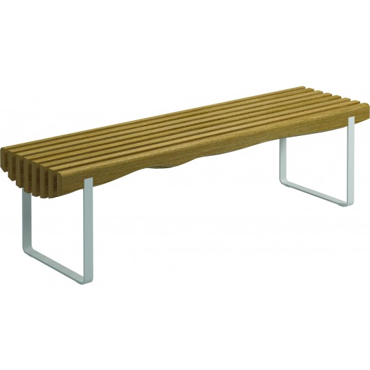 103623	Raw Strata 65" Bench - White/Natural  (Sapwood-Note for indoors/Well covered)