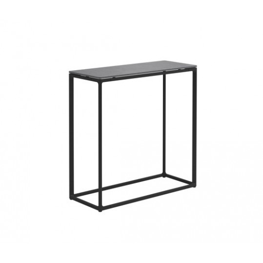 104172	Maya Tall Console Table 29.5" x 12" w/Pumice Top - Meteor