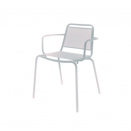 Nomad Sling Stacking Chair w/Arms - White