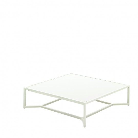 Bloc Low Coffee Table - White HPL Top - Frost
