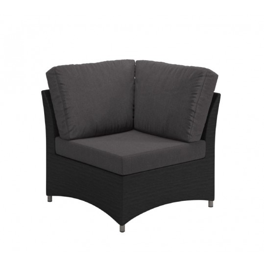 Casa Corner Unit in dark grey fabric