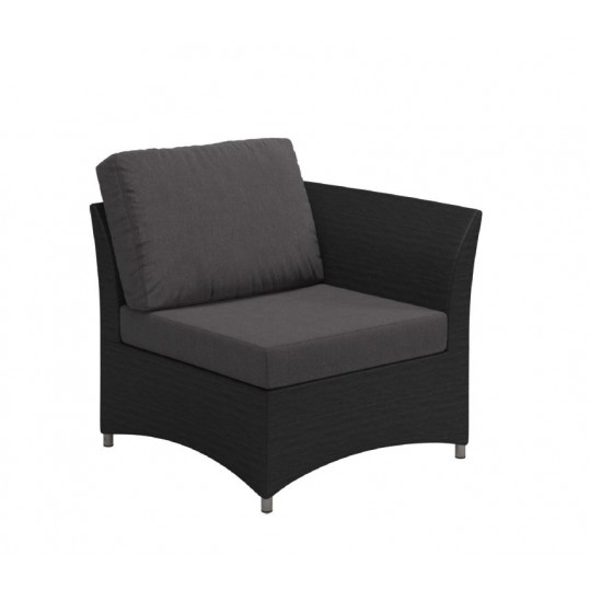 Casa End Unit in dark grey fabric