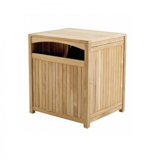 Standard - Teak Utility (Trash) Receptacle