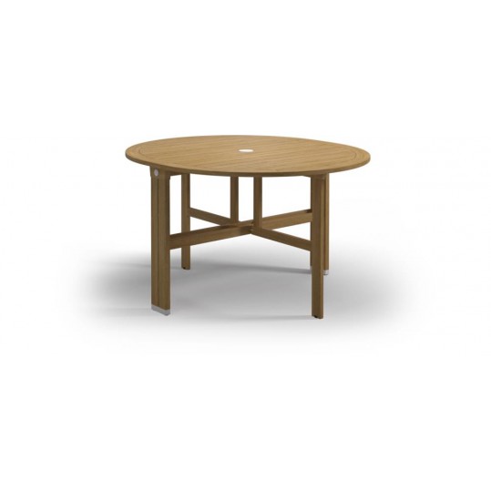 Voyager 45.5" x 51" Round Gateleg Table - White