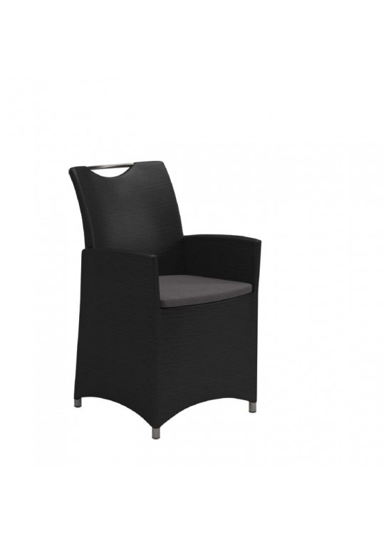 Casa Dining Chair with Arms - In Stock Cast Slate Cushion