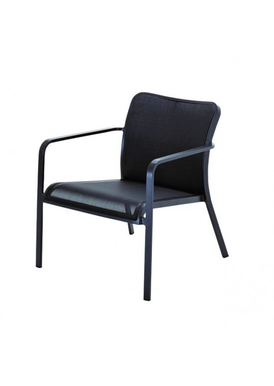 Riva Deep Seating Armchair (Gunmetal/Charcoal)