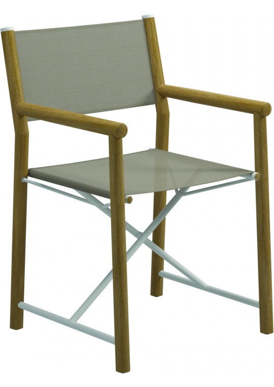Voyager Director's Chair - White/Caramel