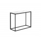 103834	Maya Low Console Table 29.5" x 12" w/Bianco Top - Meteor
