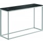 103846	Maya Low Console Table 39.5" x 12" w/Nero Top - White