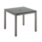 Azore table with Black HPL top and Tungsten frame