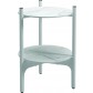 101007	9798W	Grand Weave Side Table White w/Bianco Tops